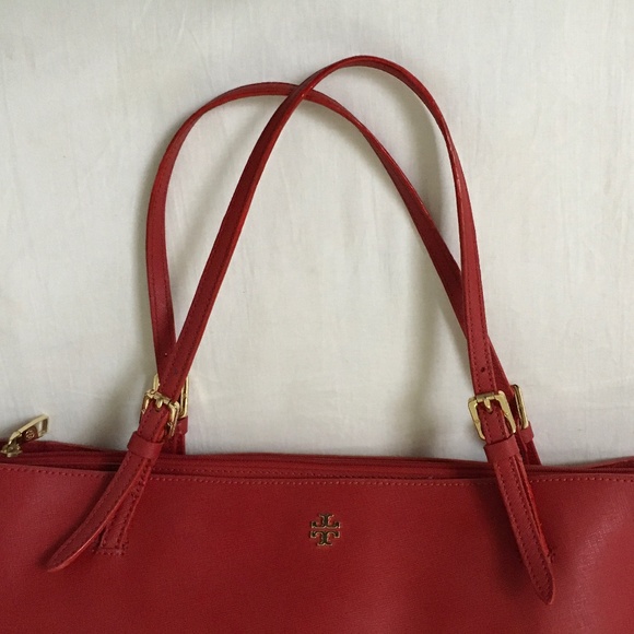 TORY BURCH Large York Tote Red - Picture 5 of 12